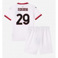 AC Milan Youssouf Fofana #29 Vonkajší Detský futbalový dres 2024-25 Krátky Rukáv (+ trenírky)